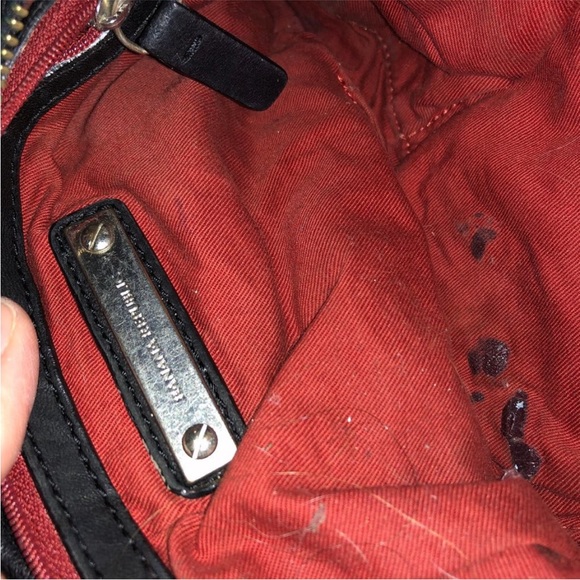 banana republic black Lamb leather small bag outside excellent - Picture 2 of 5